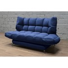 Прямой диван «Люкс 2», механизм клик-кляк, велюр, цвет selfie deep blue - Фото 5