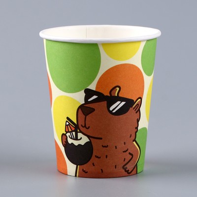 Стакан бумажный «Капибара», 250 мл