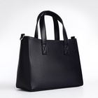 Сумка женская тоут TEXTURA на молнии, 28×13×21 см, синяя - Фото 5