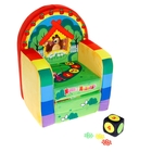 Мягкая игрушка "Кресло-кровать Маша и Медведь" с игральным кубиком - Фото 1