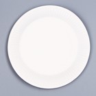 Набор бумажной посуды одноразовый Зайка»: 6 тарелок, 1 гирлянда, 6 стаканов, 6 колпаков - фото 4612812