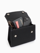 Сумка женская мессенджер TEXTURA на магните, 25×11×20 см, чёрная - Фото 4