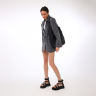 Сумка женская на молнии TEXTURA, большой размер, цвет чёрный - фото 25277059