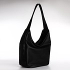 Сумка женская TEXTURA, мешок, большого размера, цвет чёрный - Фото 3