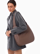 Сумка - мешок женская TEXTURA, на молнии, 38×12×27 см, коричневая - Фото 9