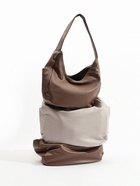 Сумка - мешок женская TEXTURA, на молнии, 38×12×27 см, коричневая - Фото 13