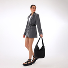 Сумка женская TEXTURA, мешок, средний размер, цвет чёрный - фото 12020968
