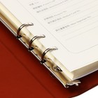 Органайзер на кольцах, формат А5, 90 листов, линия, обложка кожзам МИКС, с резинкой для ручки - Фото 5
