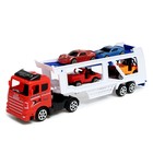 Грузовик инерционный «Автовоз», 4 машинки в комплекте, МИКС - фото 24413996