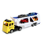 Грузовик инерционный «Автовоз», 4 машинки в комплекте, МИКС - фото 24413997