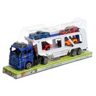 Грузовик инерционный «Автовоз», 4 машинки в комплекте, МИКС - фото 24413998