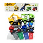 Набор машин «Спецтехника», с сортировочными контейнерами, инерция - фото 22558820