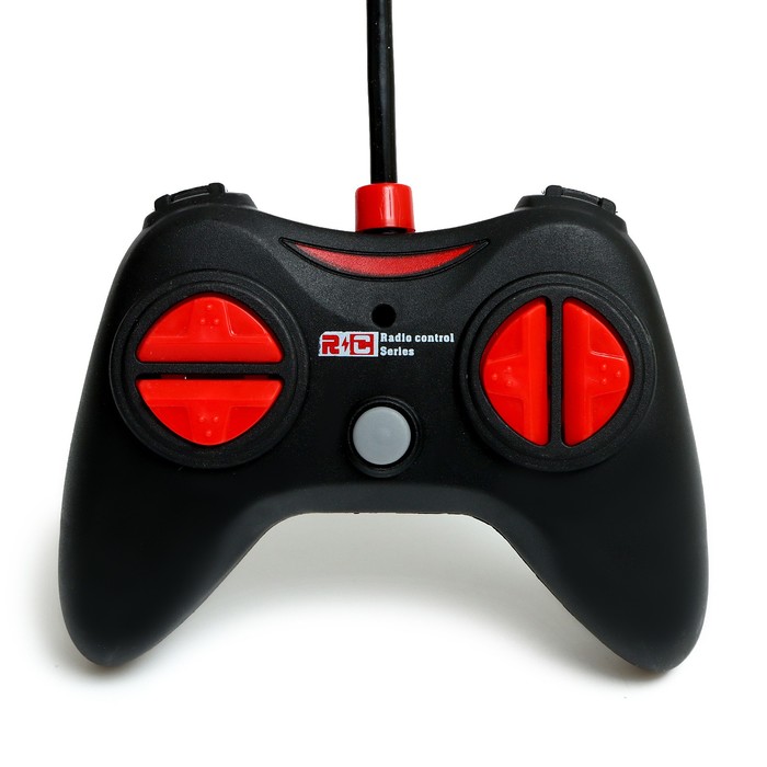 Машина радиоуправляемая «Гоночная», работает от батареек, открываются двери, световые эффекты, цвет красный 65862