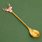 Ложка чайная новогодняя «Тепла и уюта в Новом году!», h=14.5 см - Фото 2