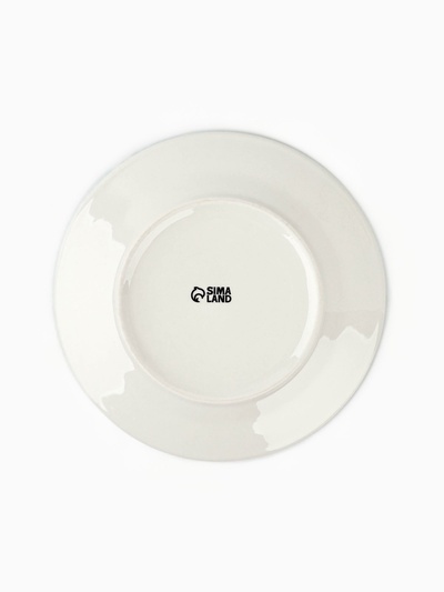 Тарелка плоская новогодняя «Снеговик Ледыш», d=20 см