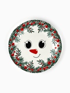 Тарелка плоская новогодняя «Снеговик Крош», d=20 см - Фото 2