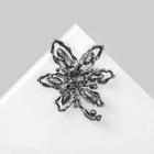 Брошь «Цветок» волшебный, цветная в чернёном серебре - фото 22558865