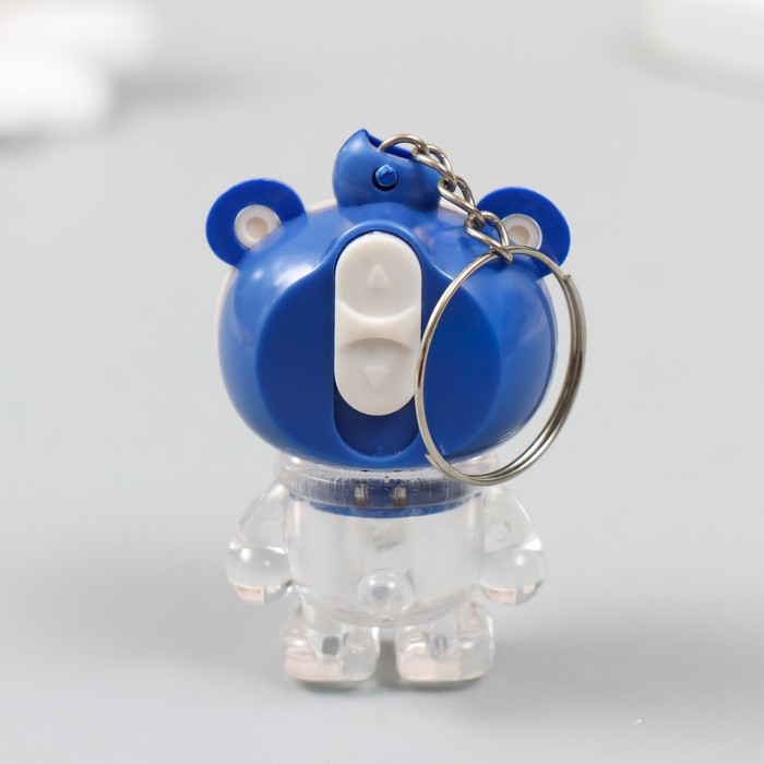 Фонарик свет на кольце "Панда с хохолком" МИКС мигает 3х5 см 9607926