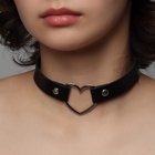 Чокер «Искушение» сердце, цвет чёрный в серебре, 40 см - Фото 6