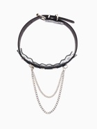 Чокер «Искушение» кружево с цепями, цвет чёрный в серебре, 40 см - Фото 4