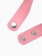 Браслет кожа «Летучая мышь», цвет розовый в серебре - Фото 2