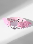 Браслет кожа «Летучая мышь», цвет розовый в серебре  (артикул 9669587)  большой выбор товаров оптом и в розницу по низким ценам с доставкой