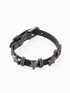 Браслет кожа "Хардкор" звёзды, цвет чёрный в серебре - фото 809174501