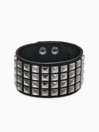 Браслет унисекс «Хардкор» широкий с шипами, цвет чёрный в серебре - Фото 1