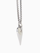 Кулон на цепочке «Сердце», вытянутое, цвет серебро, 70 см - Фото 5