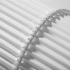 Браслет «Лёд» туман, 2 мм, цвет матовый белый в серебре - фото 7294370