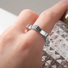 Кольцо «Сюрикен» минимал, цвет серебро, 18 размер - фото 10051190