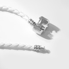 Основа для браслета «Бусинка», цвет белый в серебре , 16 размер - Фото 2