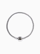 Браслет для шармов «Бусинка», основа, цвет серебро, 16 размер - Фото 1