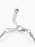 Браслет для шармов «Карабин», основа, цвет серебро, 17 размер + 5 см удлинитель - Фото 5