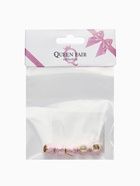 Бусины «Нежность», для творчества, цвет розово-белый в золоте (комплект 5 шт) - фото 40815328