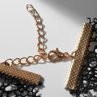 Чокер «Александрия» ажурное переплетение, цвет чёрно-белый в золоте, 30 см - Фото 2