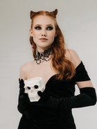 Чокер «Александрия», ажурное переплетение, чёрно-белый в золоте, 30 см - Фото 3