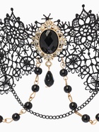 Чокер «Александрия», ажурное переплетение, чёрно-белый в золоте, 30 см - Фото 4