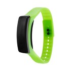 Часы наручные, электронные "Блик", ремешок силикон, циферблат 5 х 2 см, зеленые - Фото 3