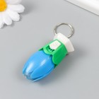 Фонарик брелок для ключей на кольце «Распустившийся цветок», светит, 3×3×6 см, МИКС - Фото 3