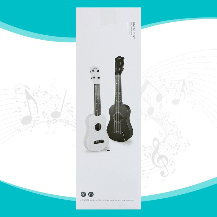 Игрушка музыкальная - гитара «Стиль», 4 струны, 57 см., цвет чёрный - фото 1910739610