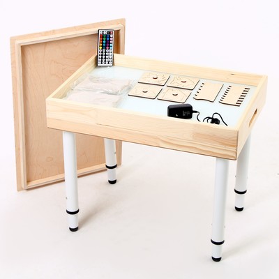 Стол для рисования песком «Интерес», с набором, подсв.цветная, 42 × 60 см,