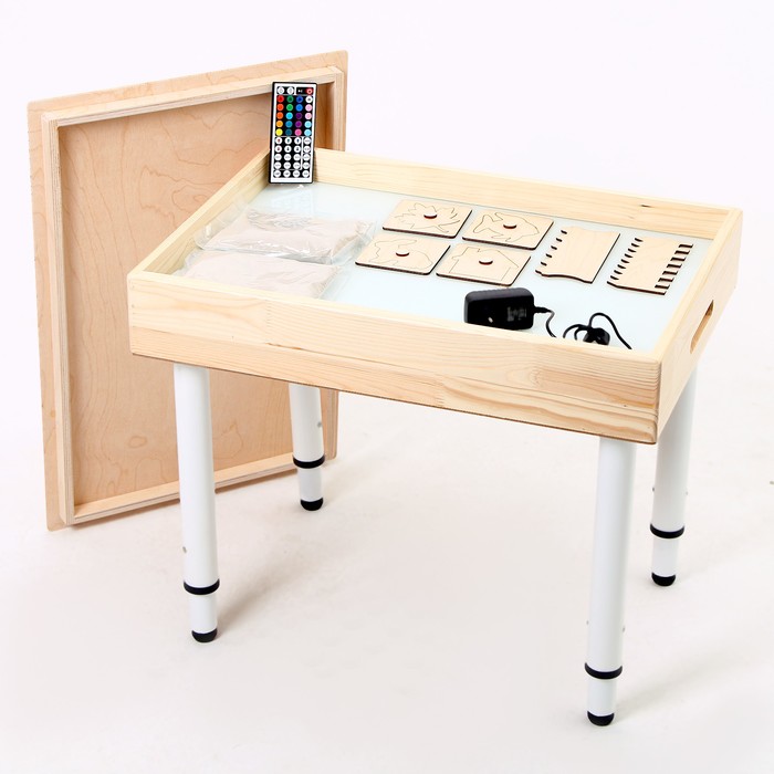 Стол для рисования песком «Интерес», с набором, подсв.цветная, 42 × 60 см, - Фото 1