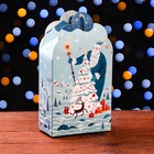 Подарочная новогодняя коробка «Фантазия» в зелёном, упаковка, 11.1×5.8×20.5 см - Фото 1