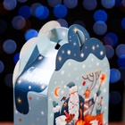 Подарочная новогодняя коробка «Фантазия» в зелёном, упаковка, 11.1×5.8×20.5 см - Фото 3