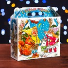 Подарочная коробка "Новогодняя Акварель" 17,3 х 6,5 х 15 см - фото 319936382