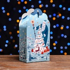 Подарочная новогодняя коробка «Фантазия» в зеленом 12×7×23 см - Фото 2