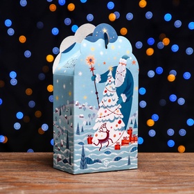 Подарочная коробка «Фантазия» в зеленом 12?7?23 см (комплект 10 шт)