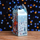 Подарочная новогодняя коробка «Фантазия» в зеленом 12×7×23 см - Фото 5