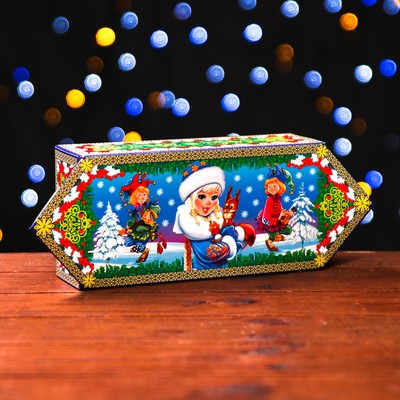 Подарочная коробка "Дед Мороз и Снегурочка" 20 x 10 x 6 см